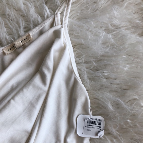 White Flowy Tank Top - Picture 4 of 8